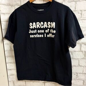 Men’s “MakeMeLaughShirts” Black Cotton T-Shirt Funny Graphic Tee